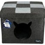 Let’s Sleep stevige kattenhuis – Grijs – 100% gerecycled polyester